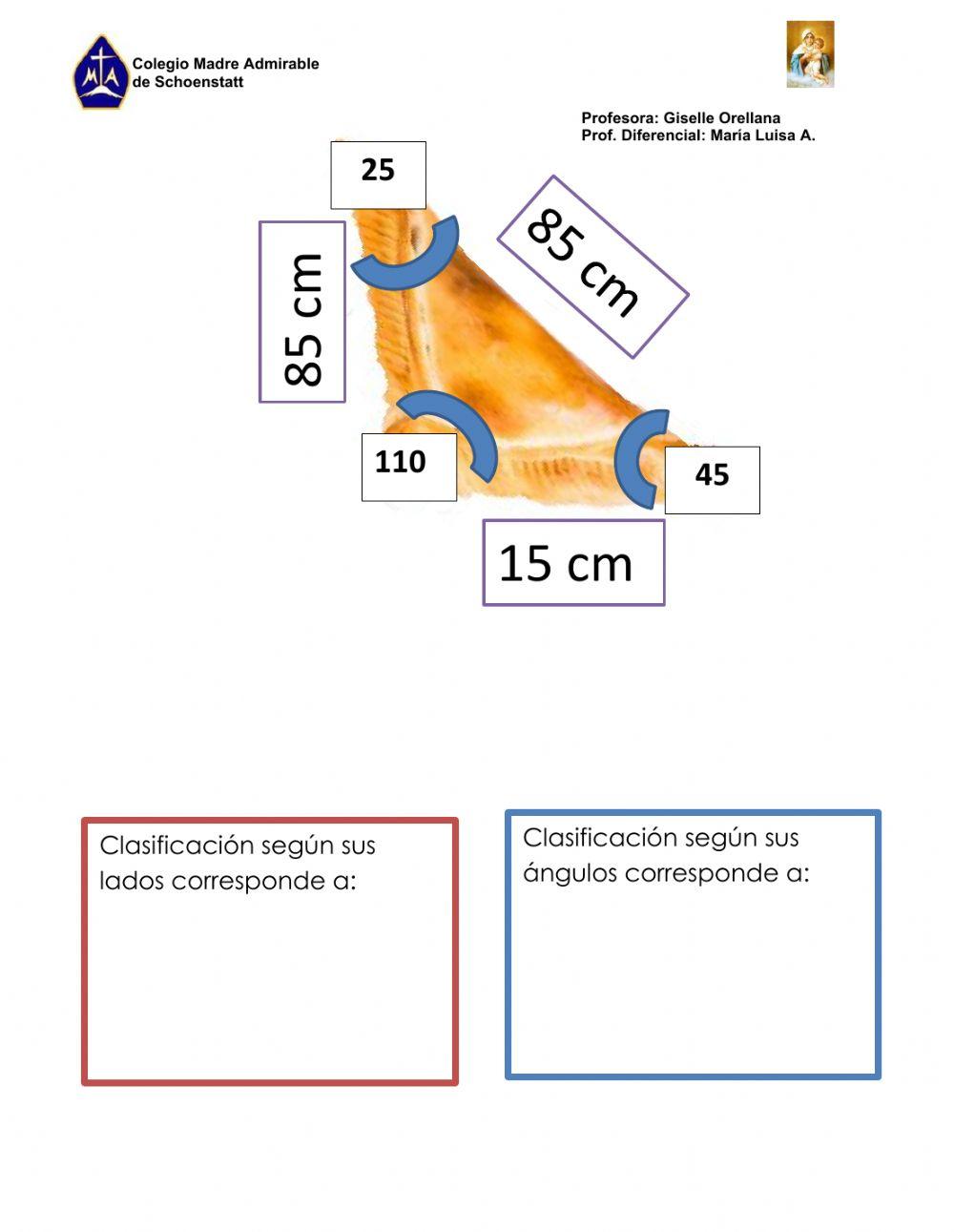 Clasificación de triángulos