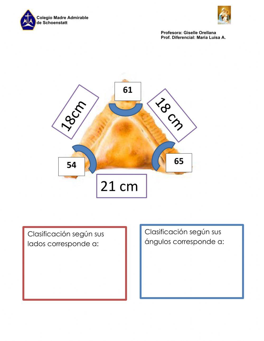 Clasificación de triángulos