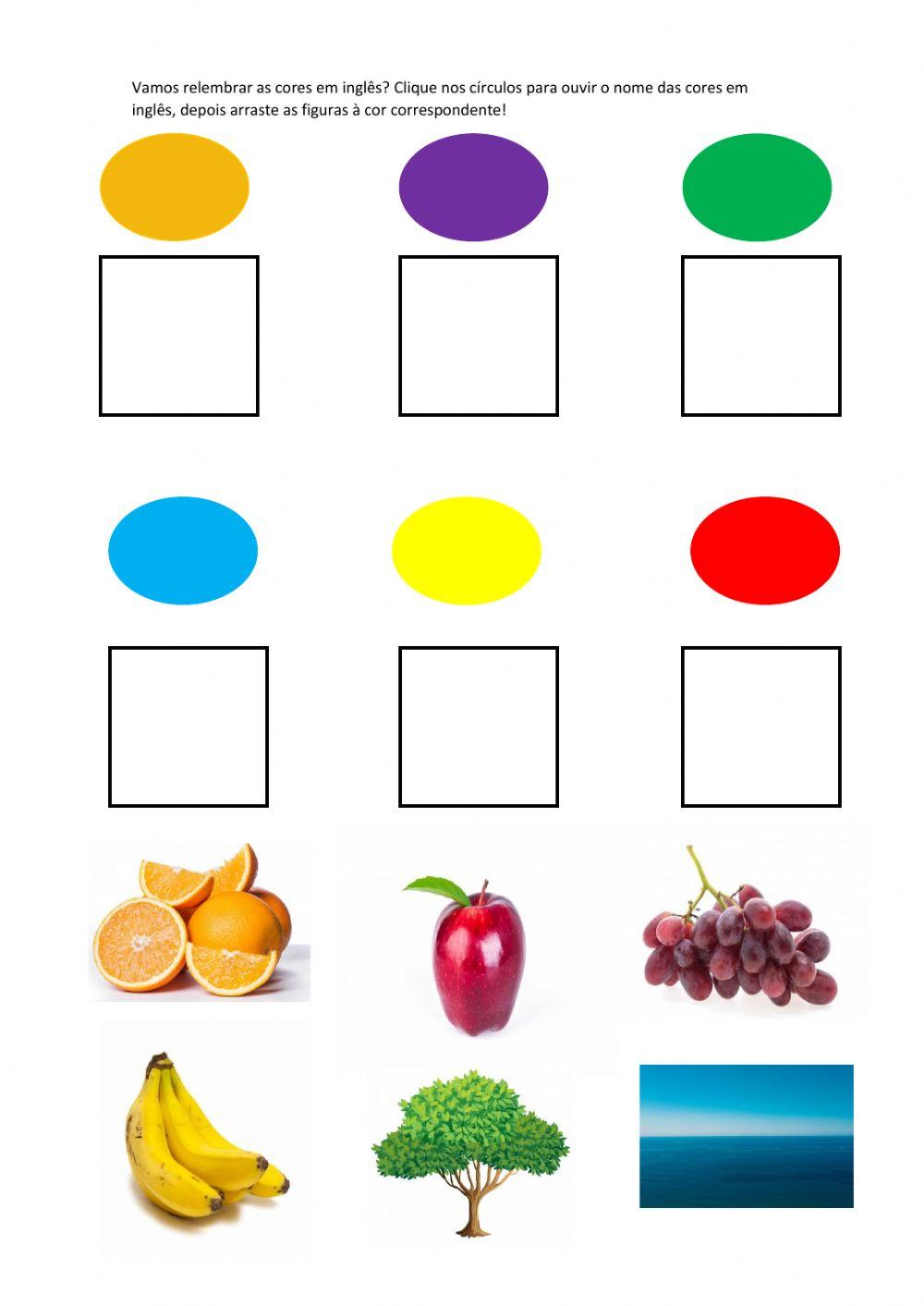Cores em inglês