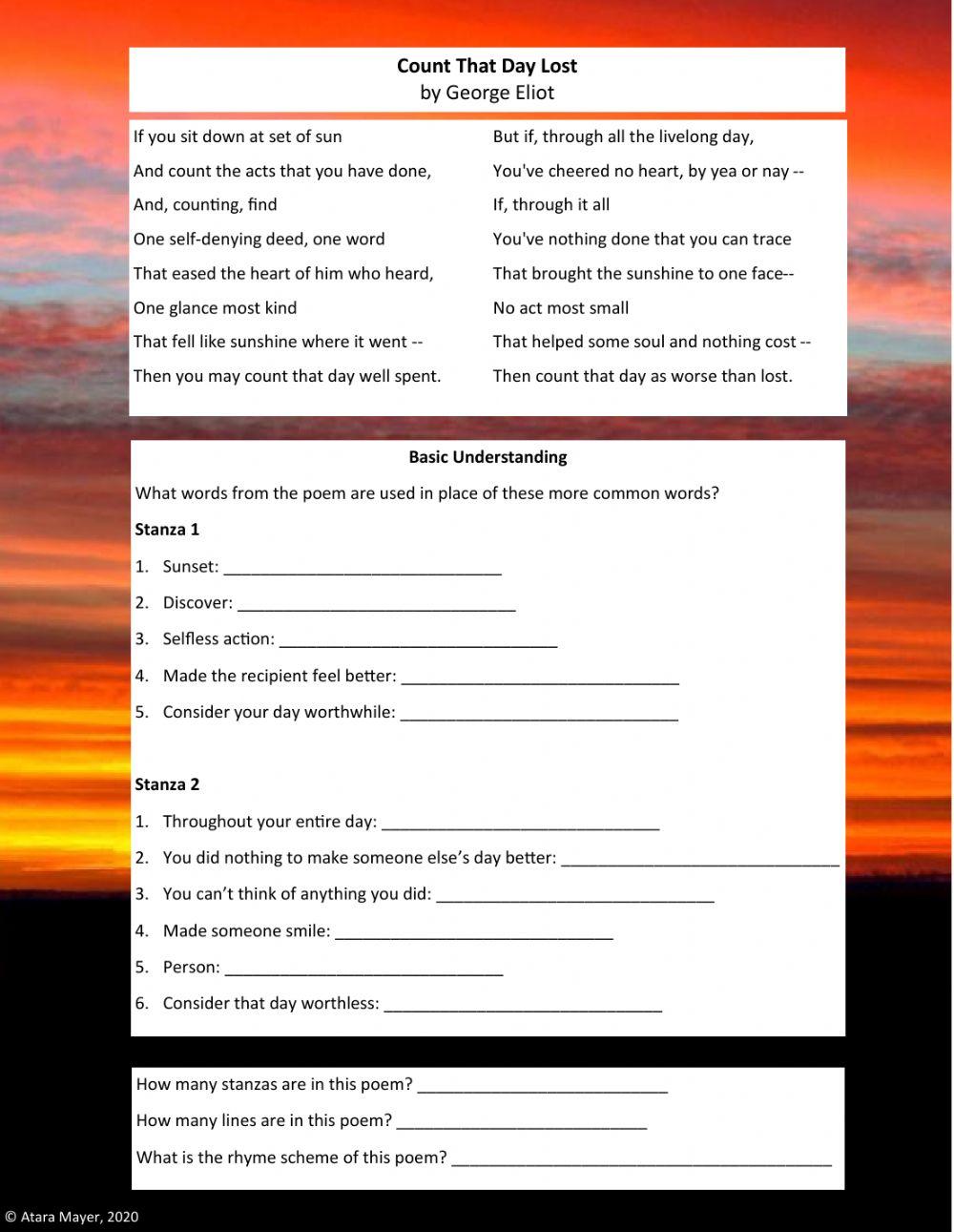 Count That Day Lost - Basic Understanding