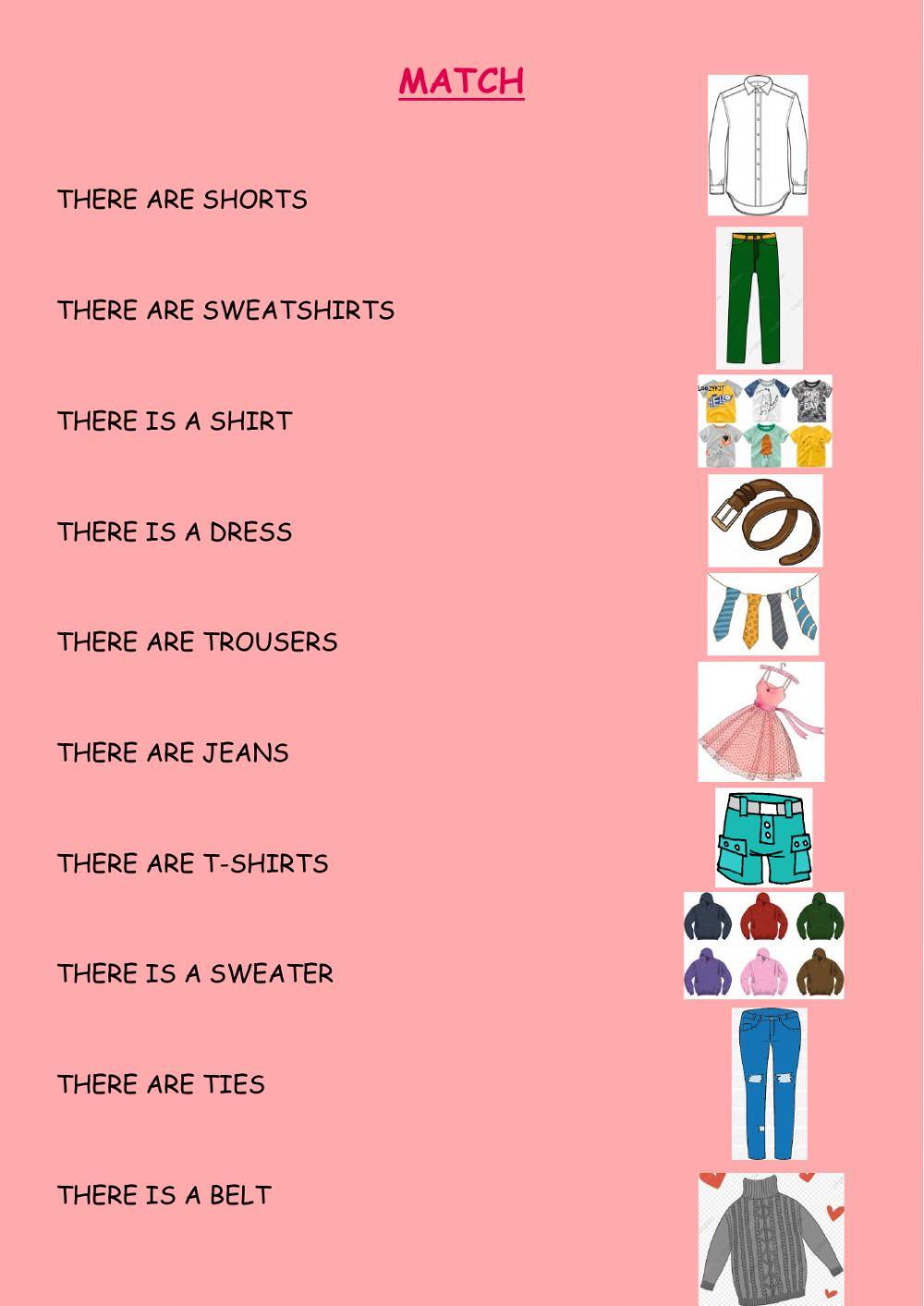 There is-there are-clothes
