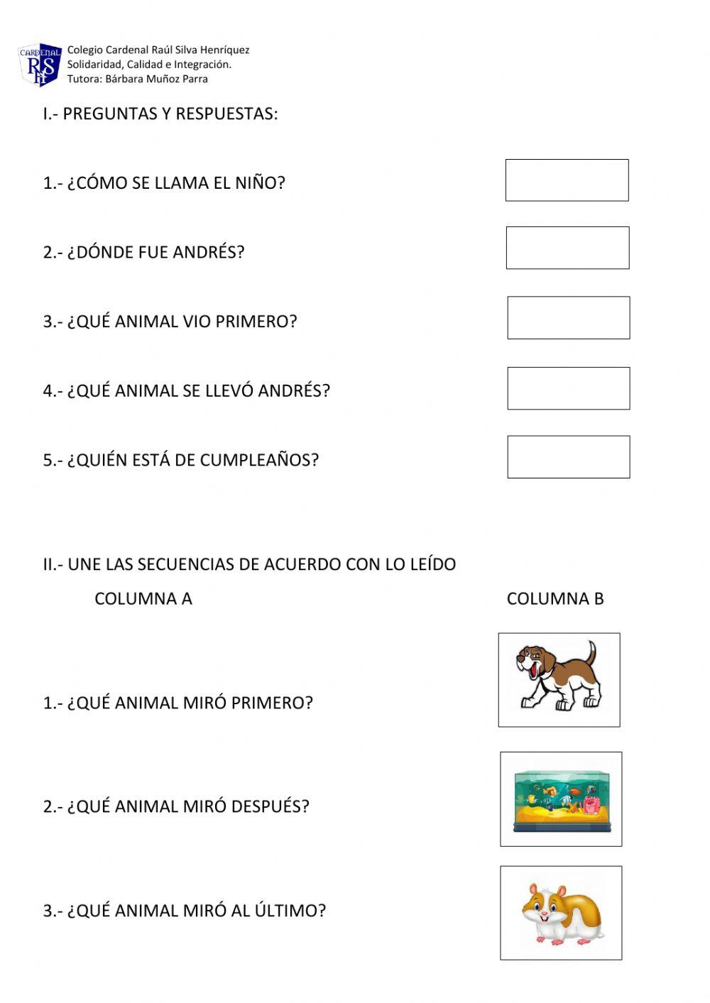 Andrés y su mascota