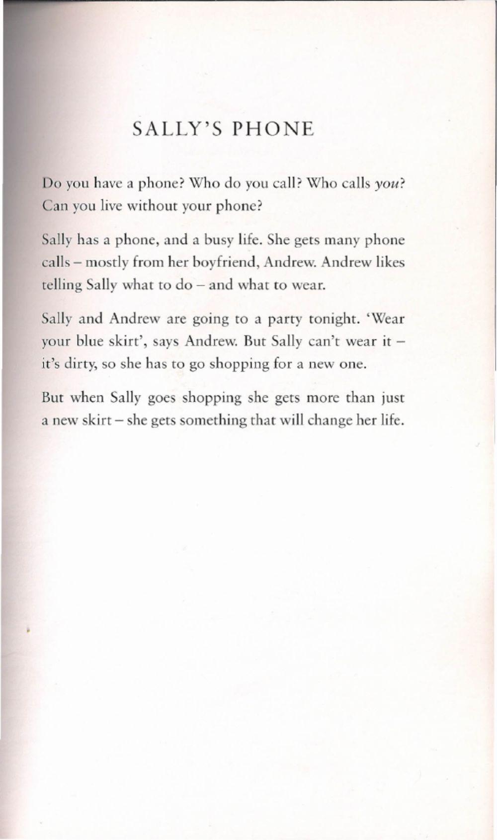 Sally's phone Part 1