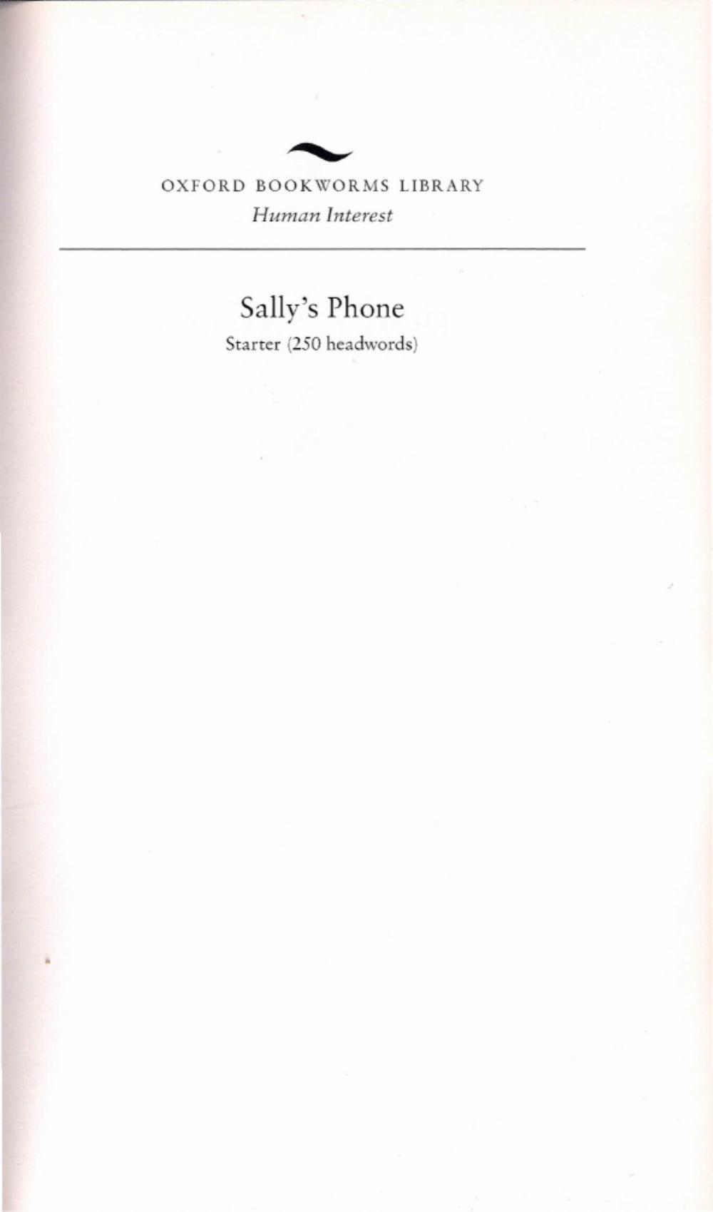 Sally's phone Part 1