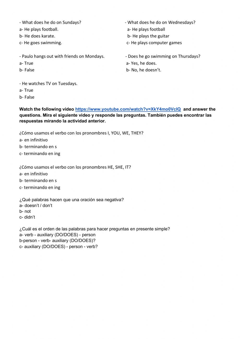 Present simple. Paulo Londra