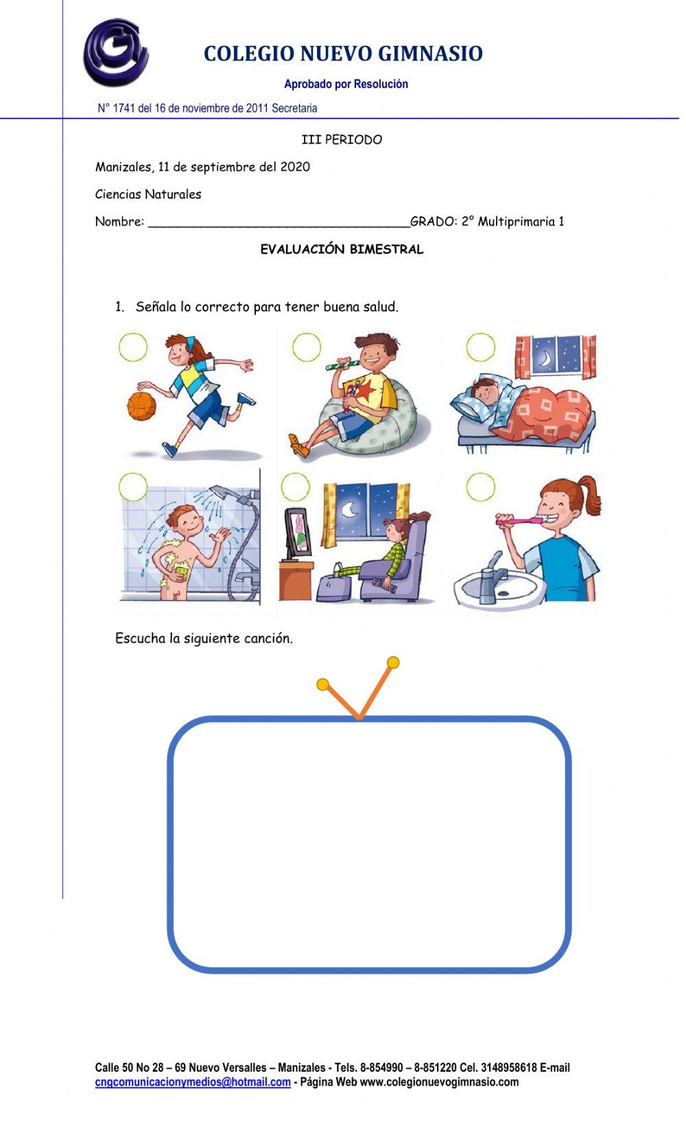 hojas de trabajo de ciencias de segundo grado