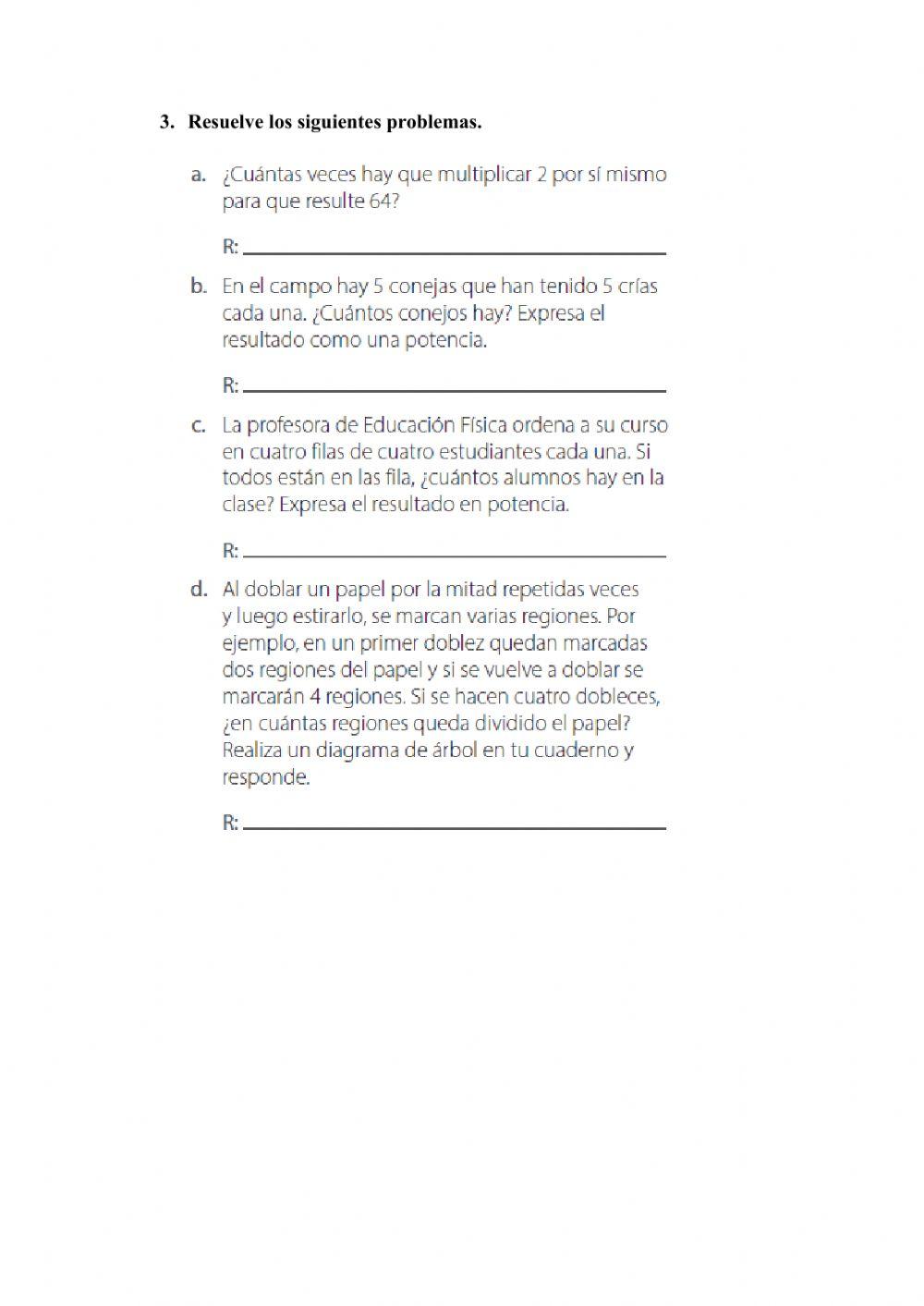 Recuperación matematicas 7mo de basica
