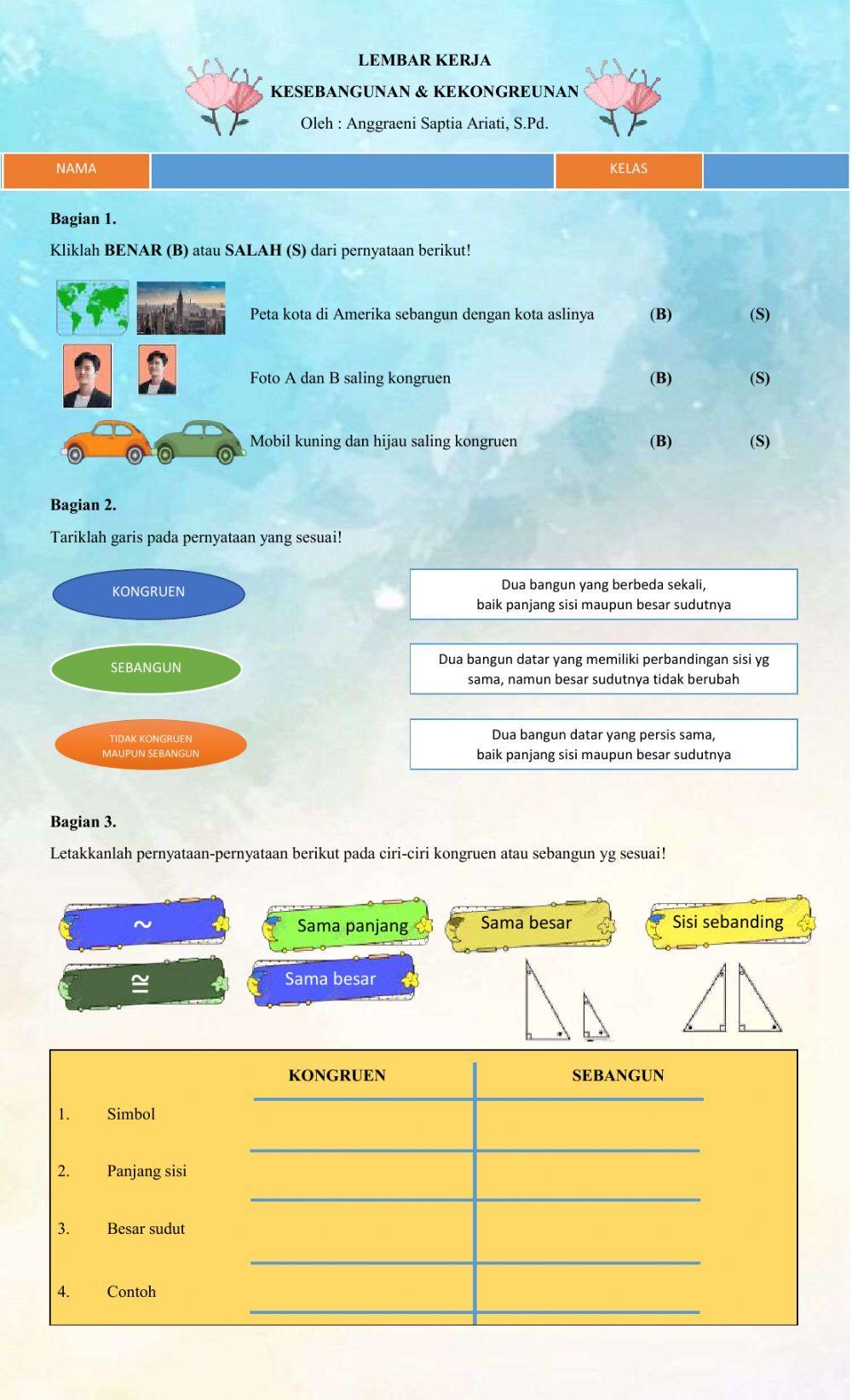 Konsep kesebangunan dan kekongruenan