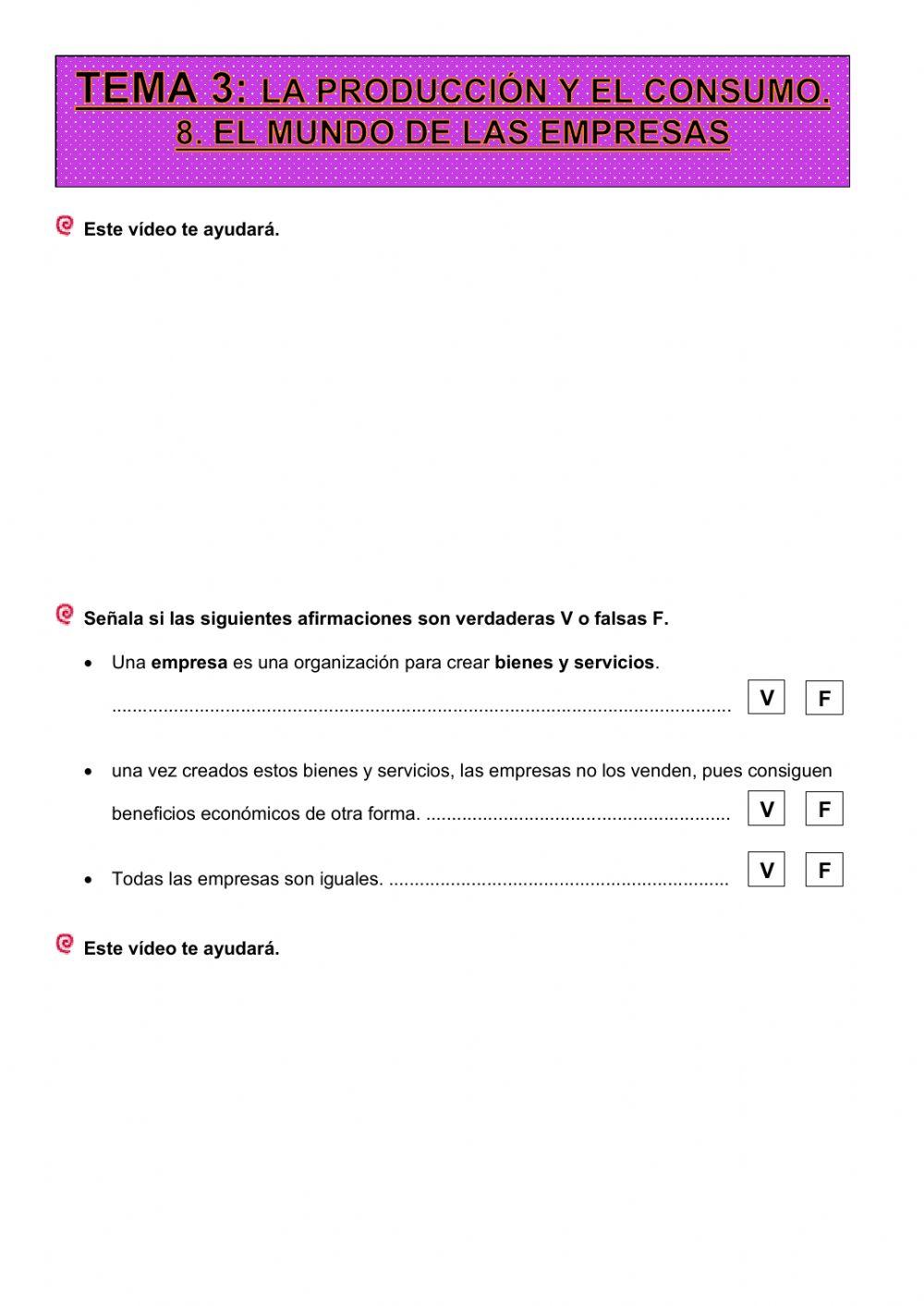 El mundo de las empresas