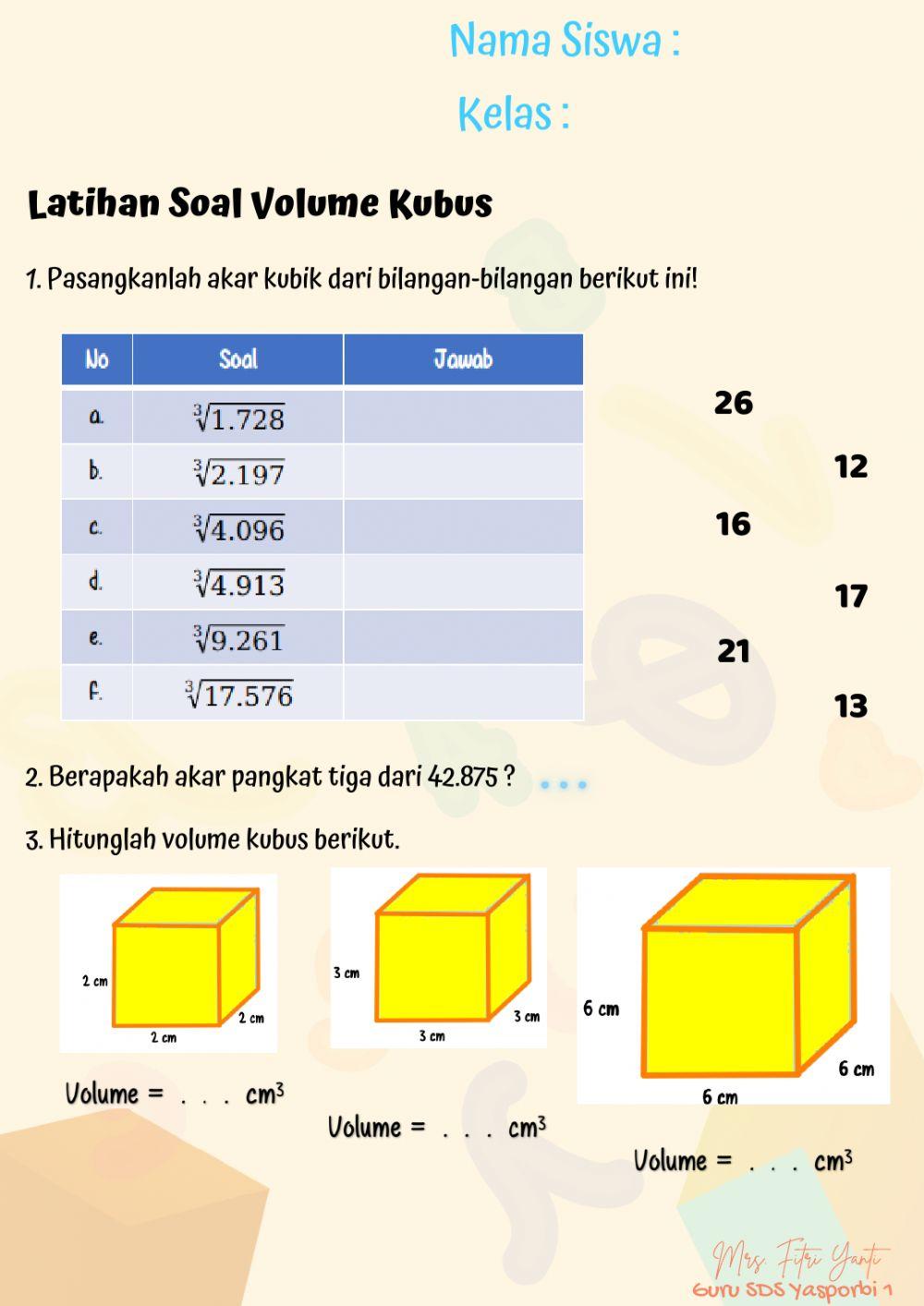 Volume Bangun Ruang24-26 Volume Bangun Ruang24-26