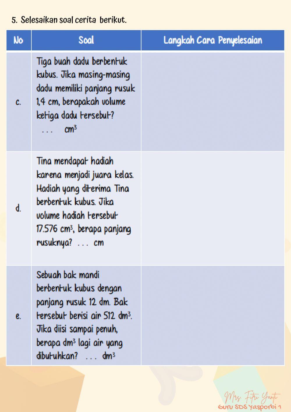 Volume Bangun Ruang24-26 Volume Bangun Ruang24-26