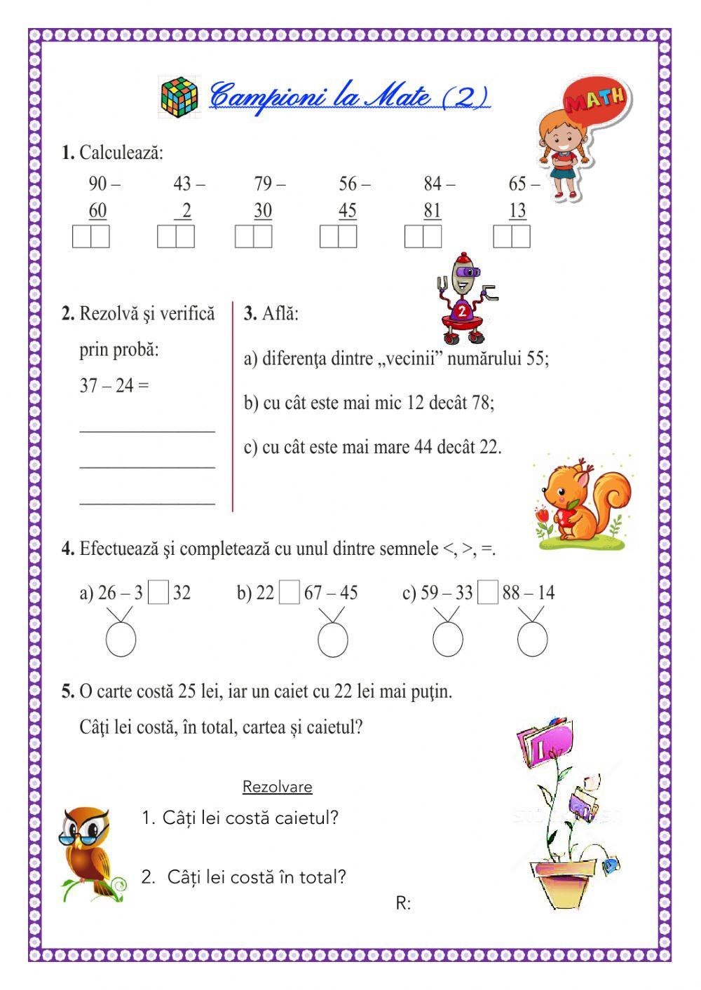 Recapitulare semestrială 2