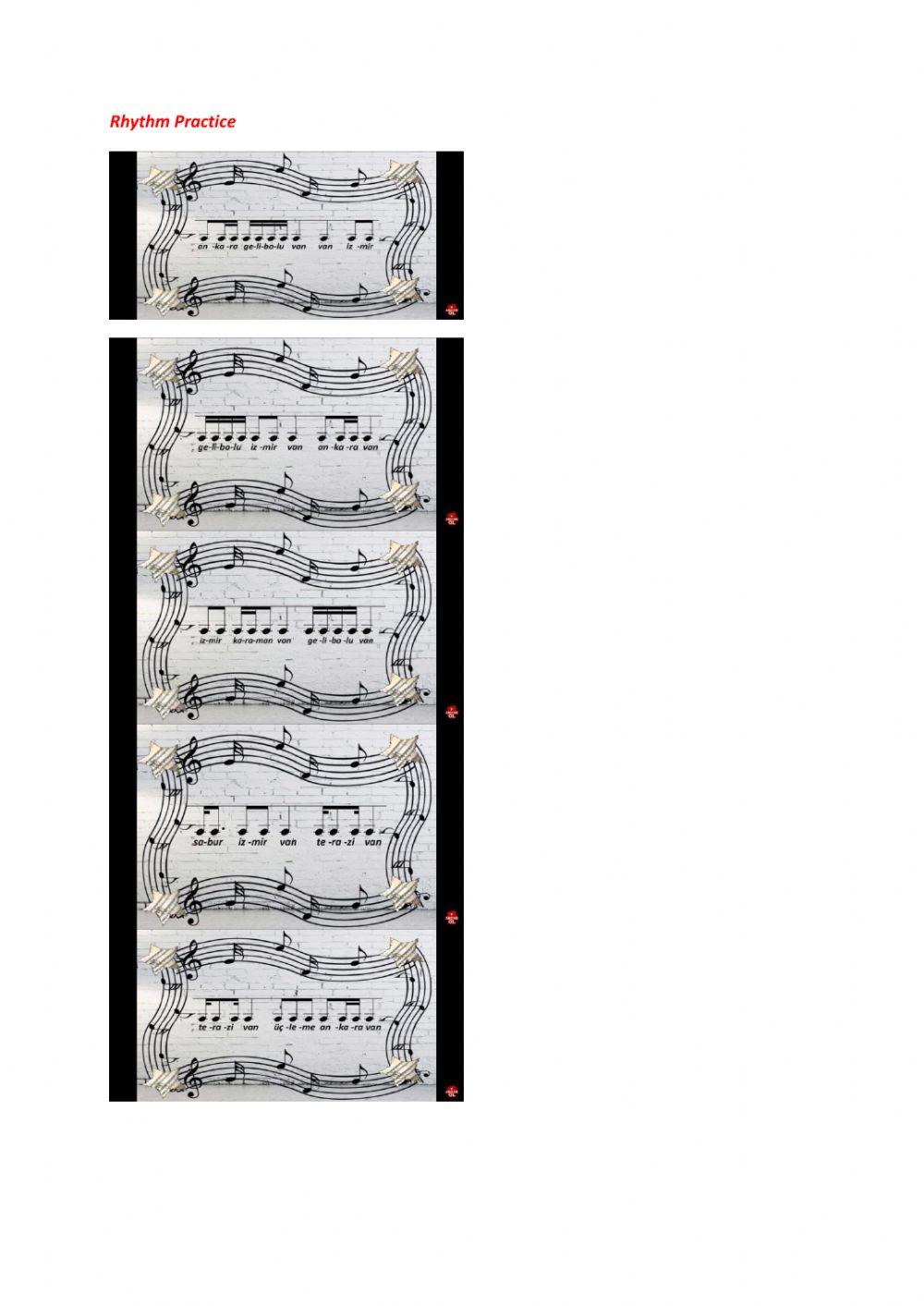 5-8 rhythm patterns