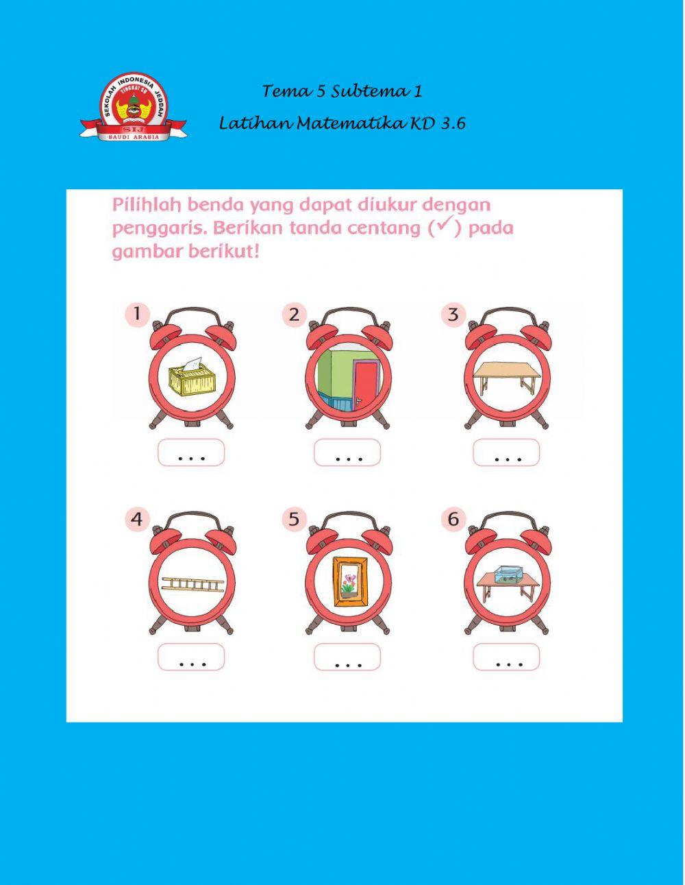 Latihan Matematika T5ST1
