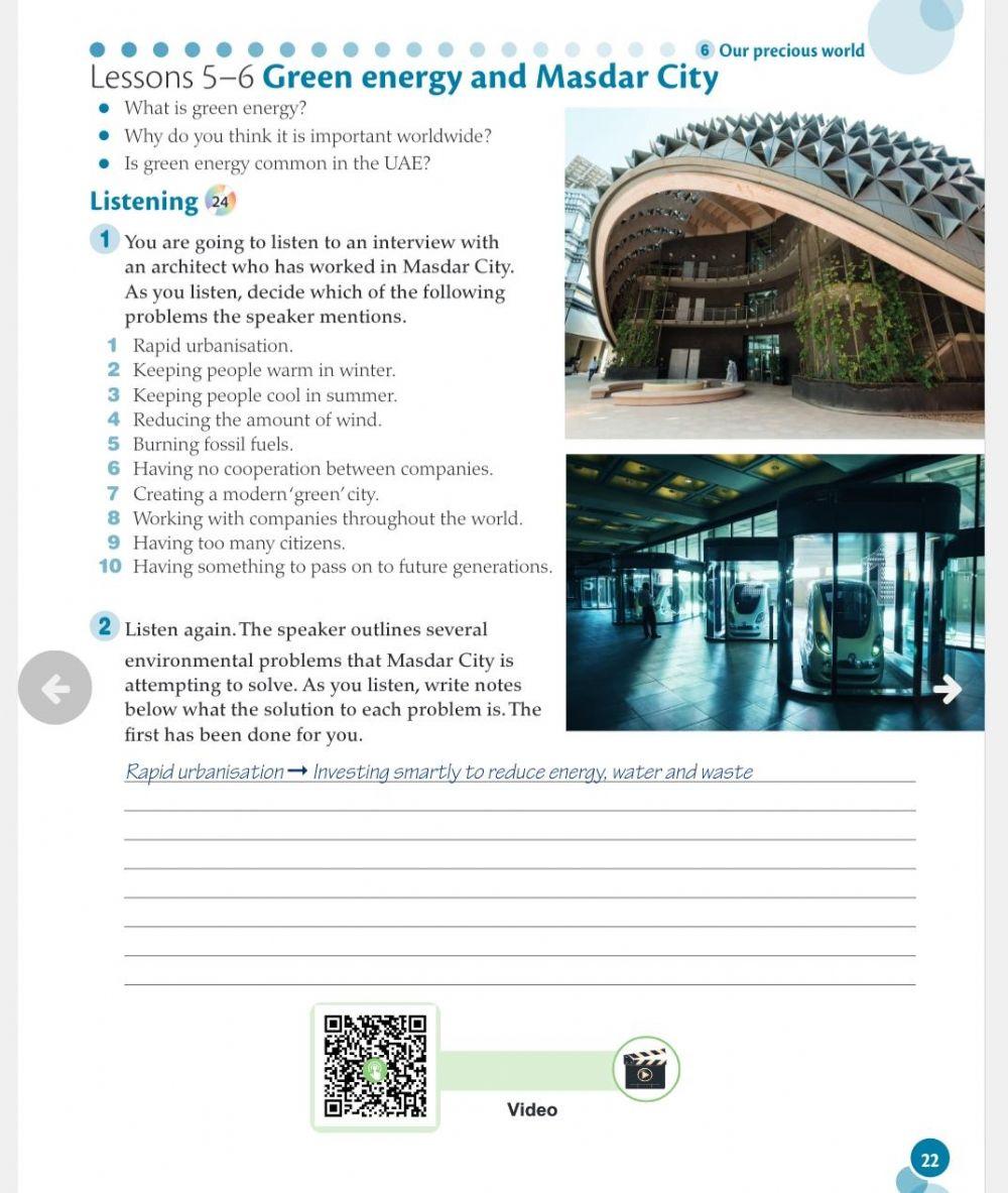 Masdar city and green energy