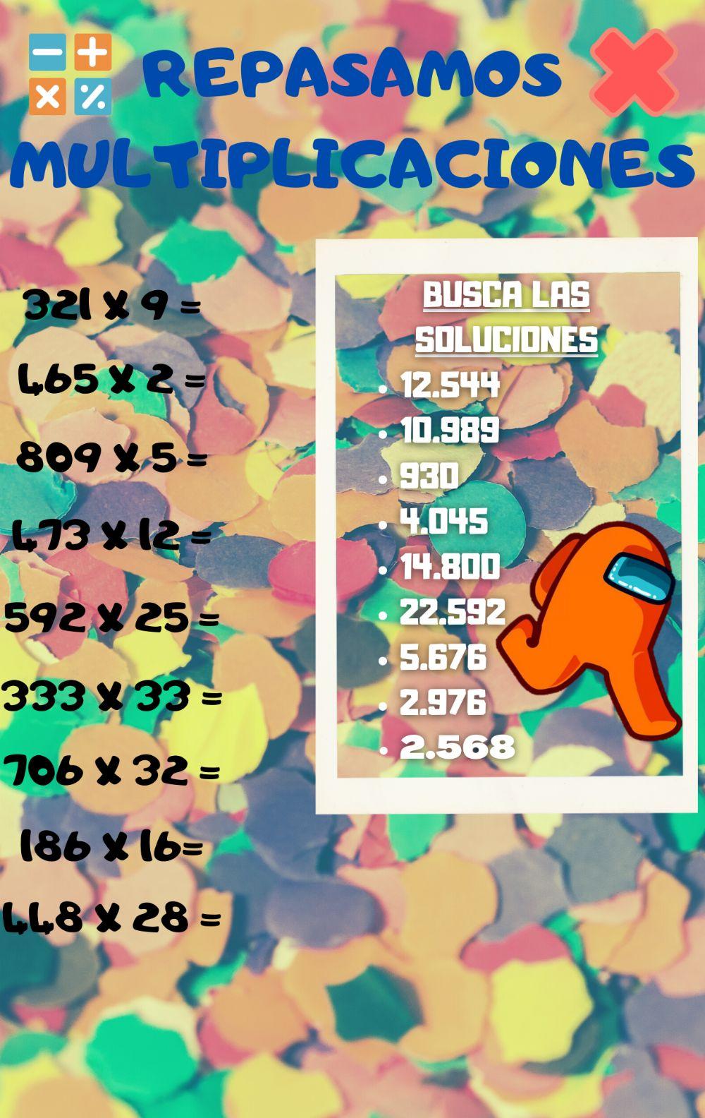 Repaso multiplicaciones 3º