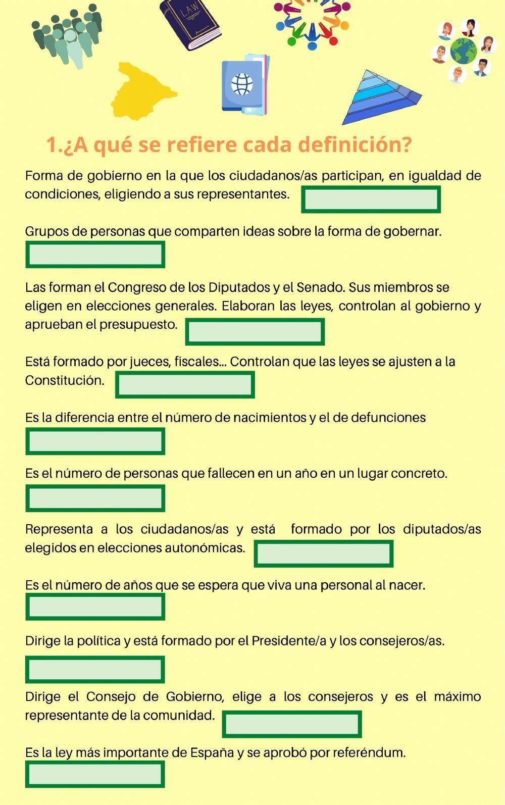 Organización del territorio español
