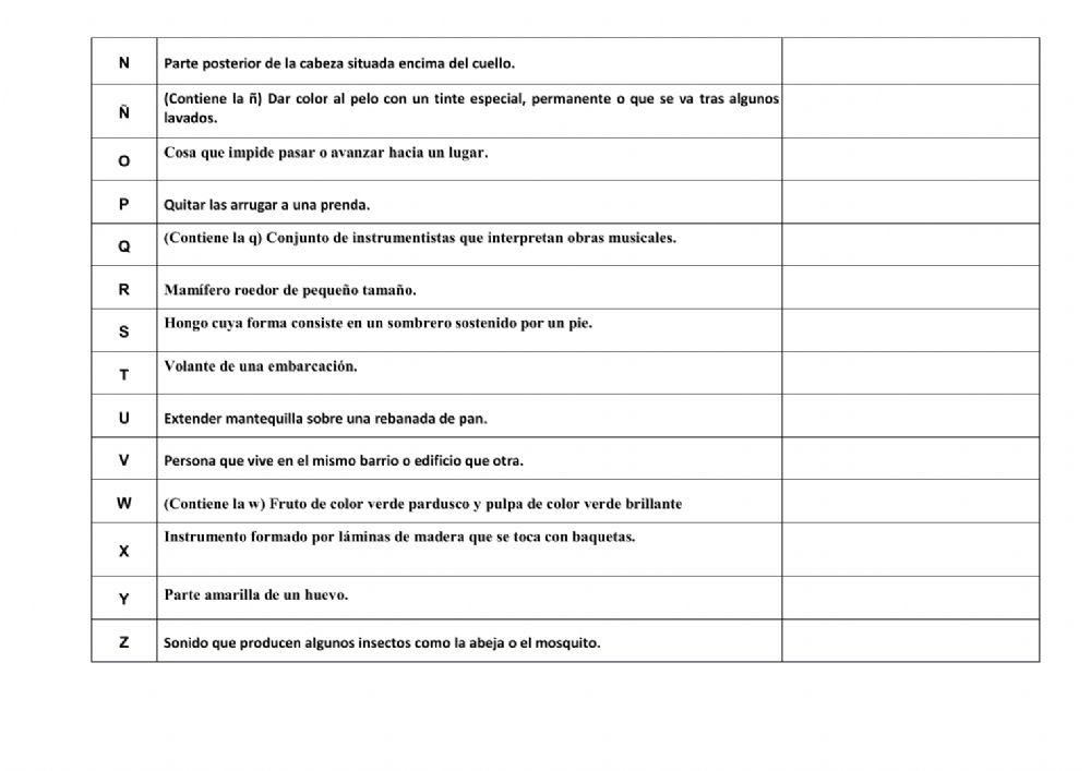 PASAPLABRA 4º PRIMARIA MIGUEL DE CERVANTES