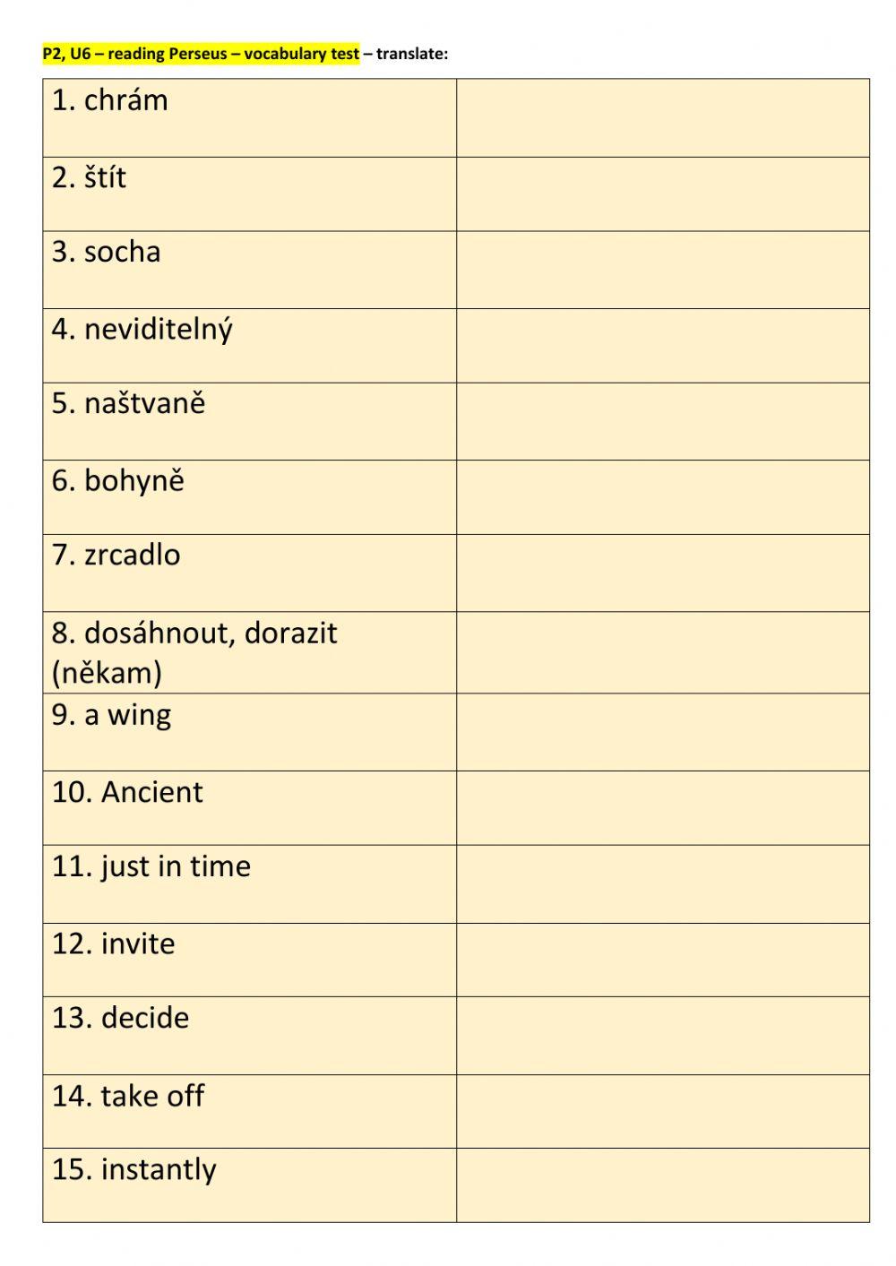 Project 2 - Unit 6 - reading Perseus