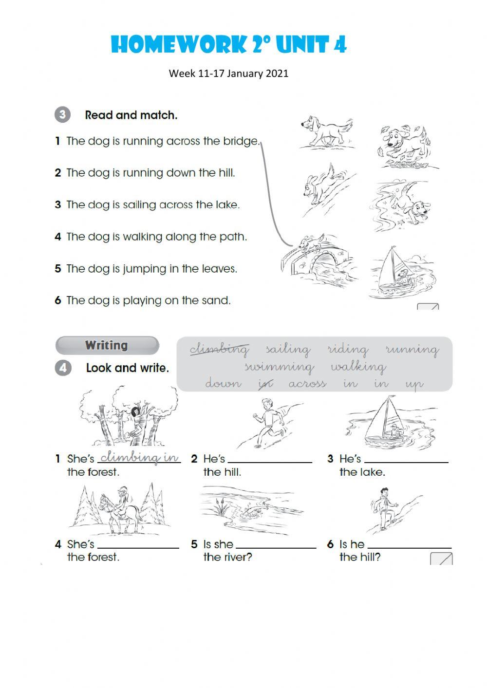 Present continuous 2º