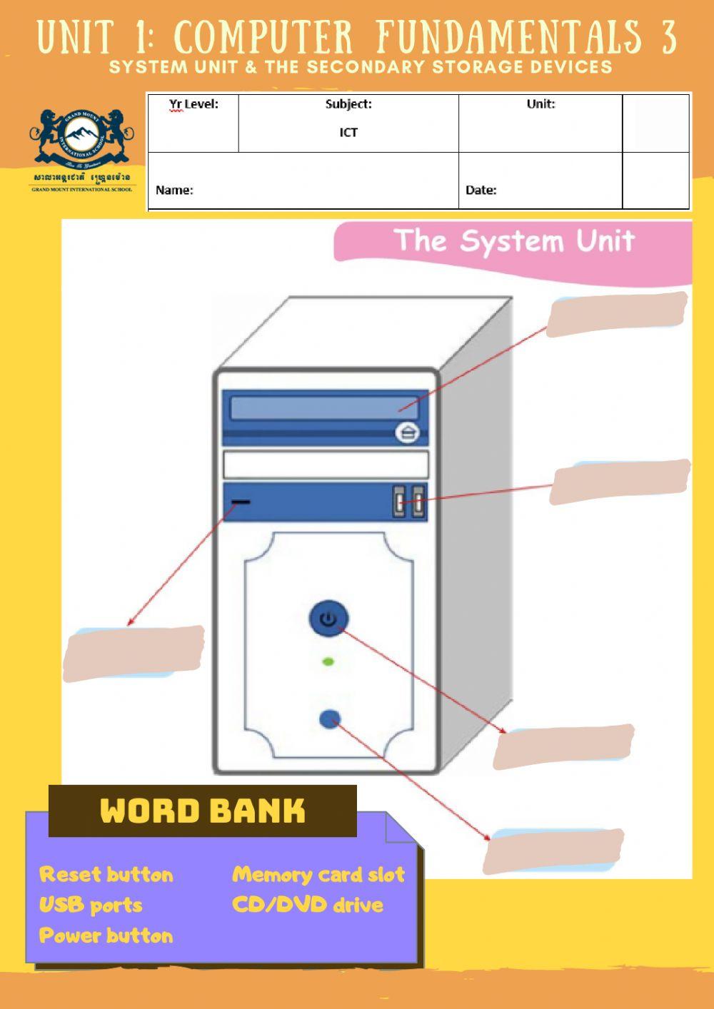Unit 1: Computer Fundamentals 3 - Part 2