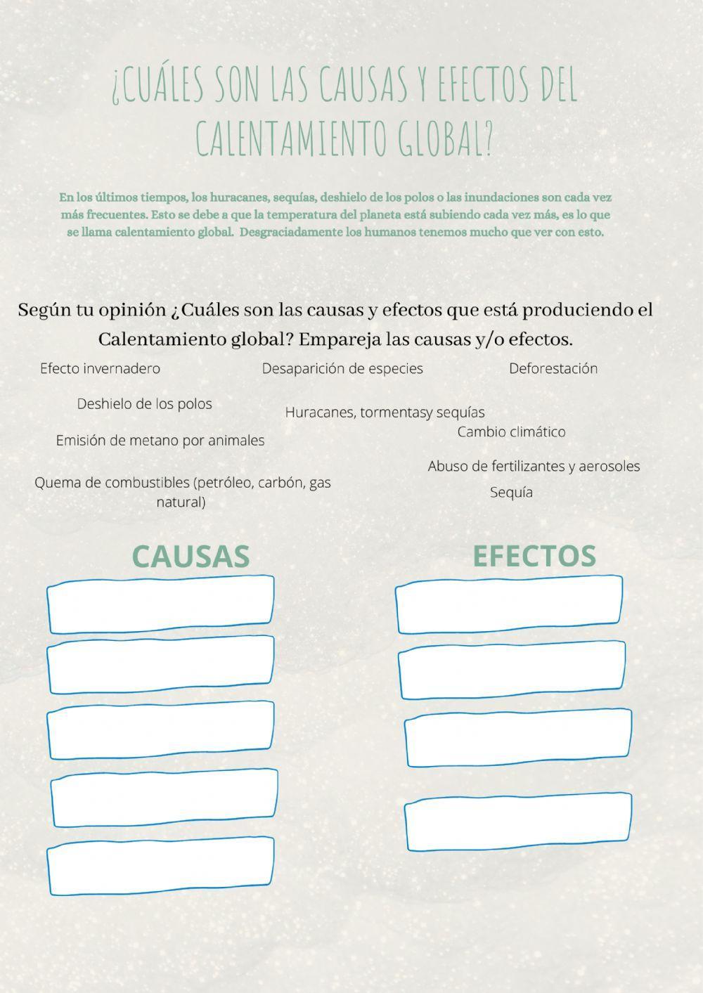 Tutoría de Sensibilización ante el Calentamiento global