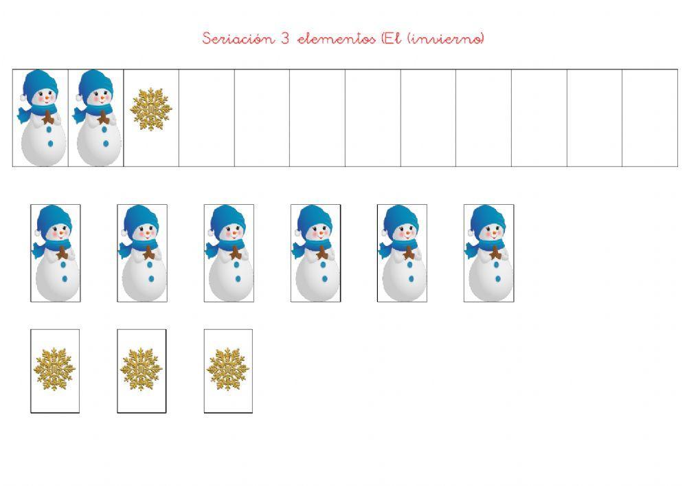 Seriación 3 elementos