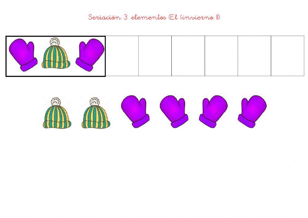 Seriación 3 elementos