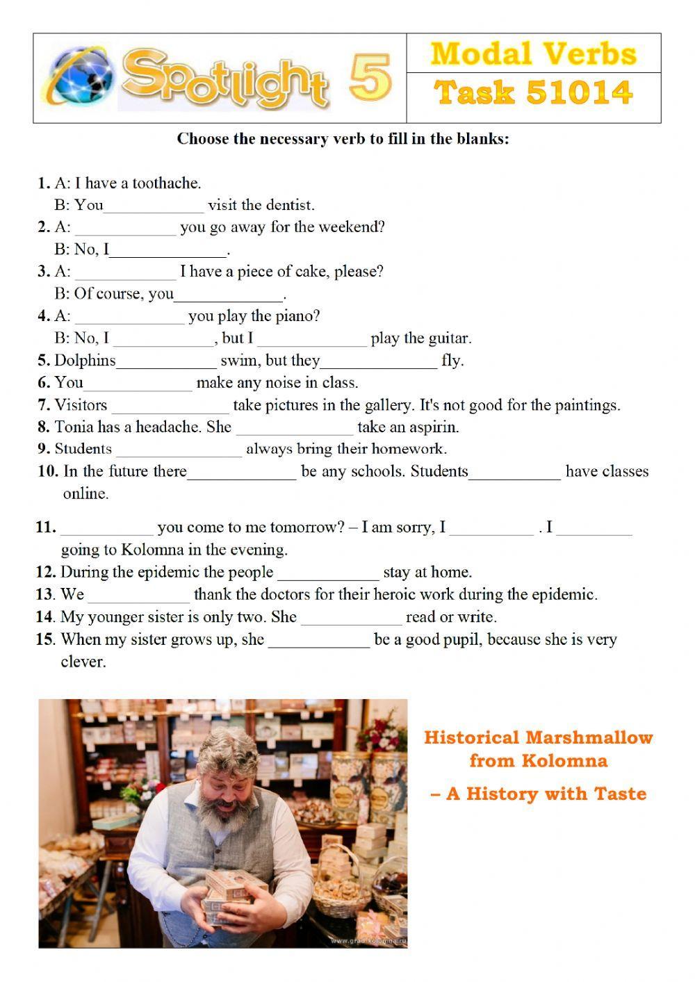 Spotlight 5 Task 51014