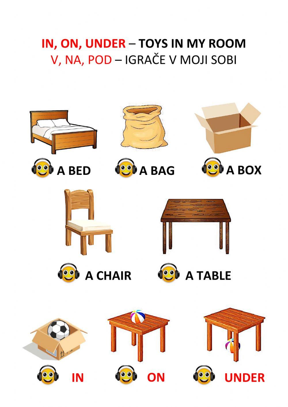 TOYS - IN, ON, UNDER