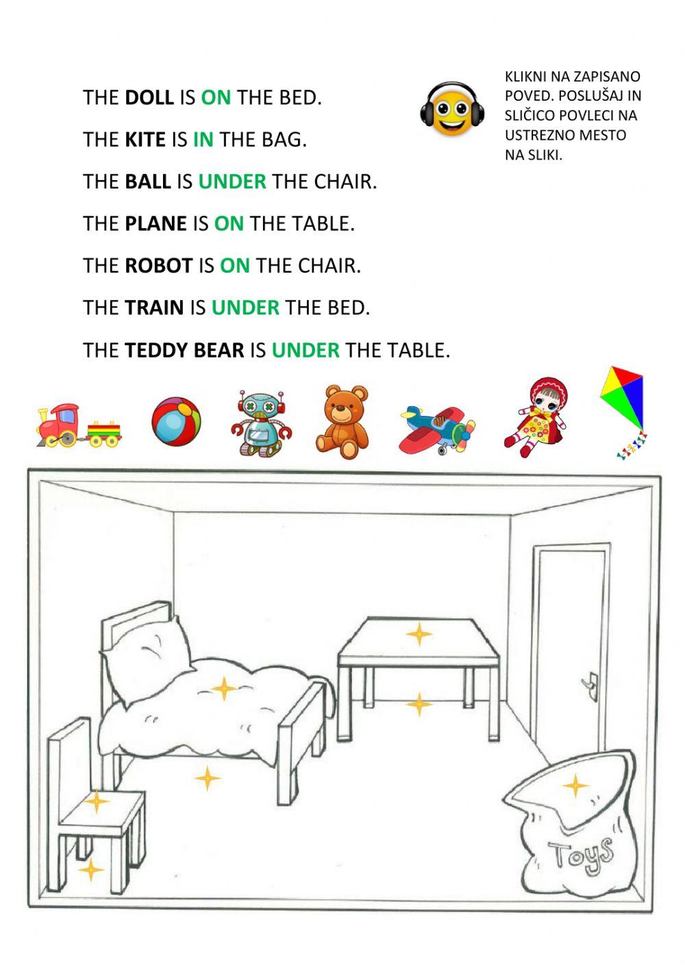 TOYS - IN, ON, UNDER