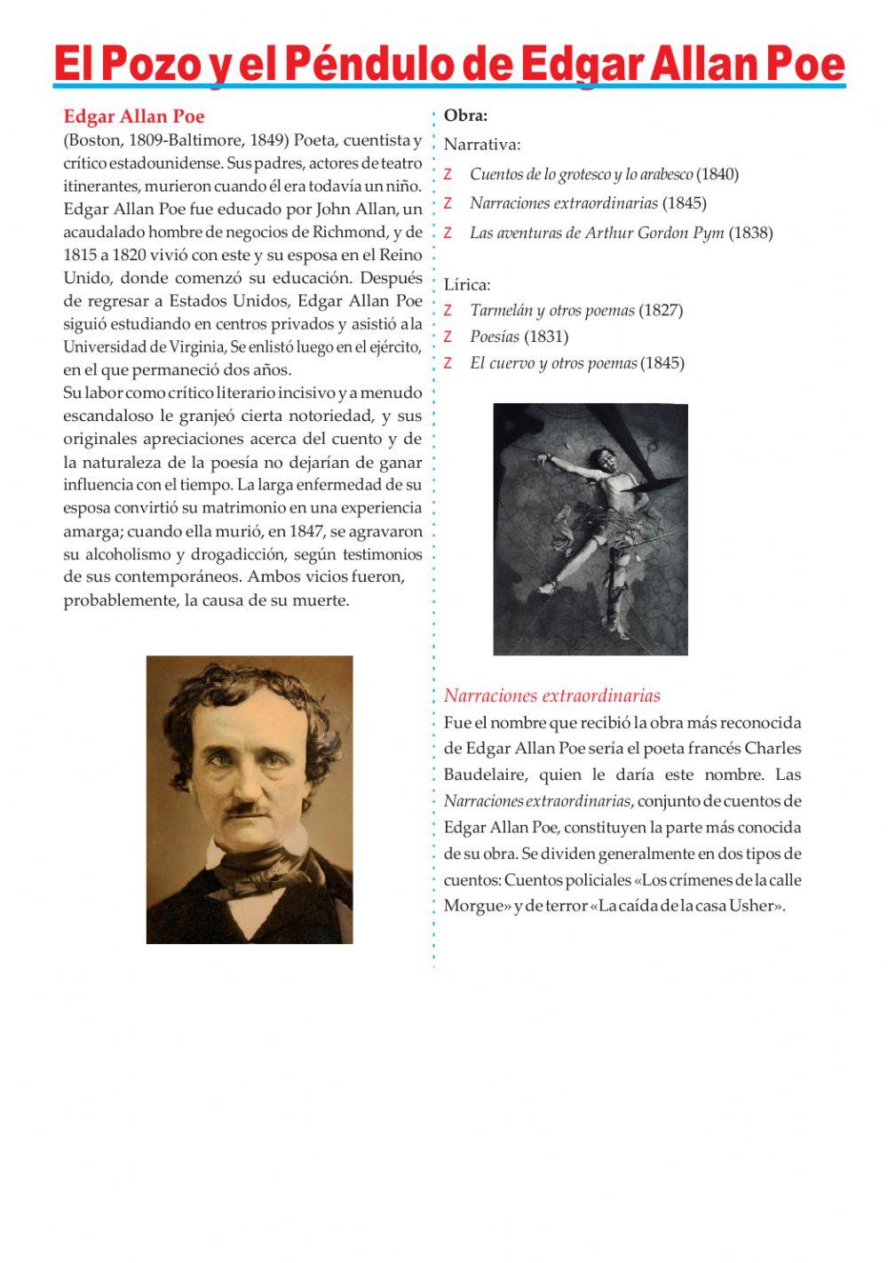 Edgar Allan  Poe (Biografía)