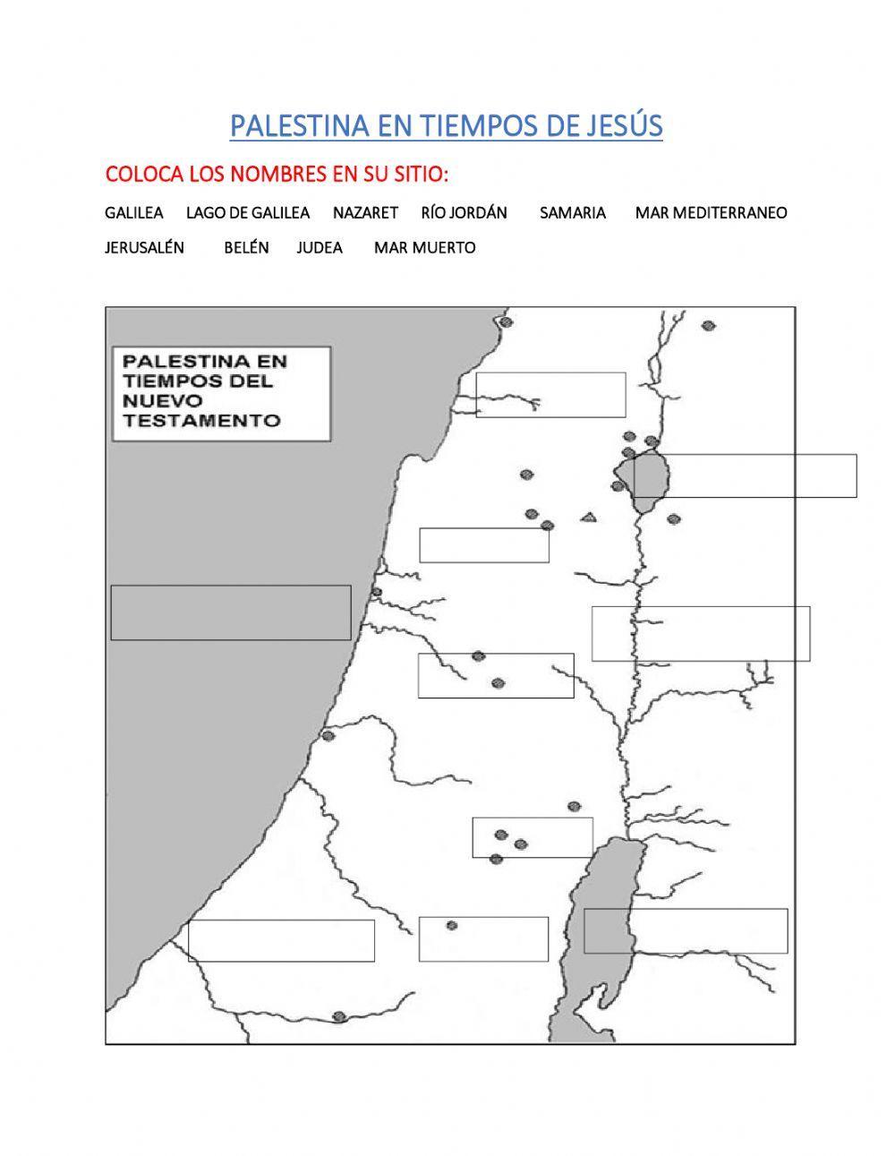 Palestina en tiempos de jesús
