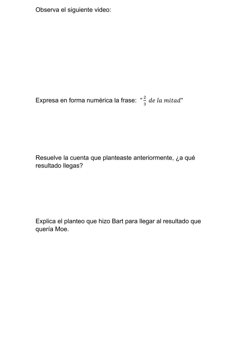 Juego multiplicación de fracciones