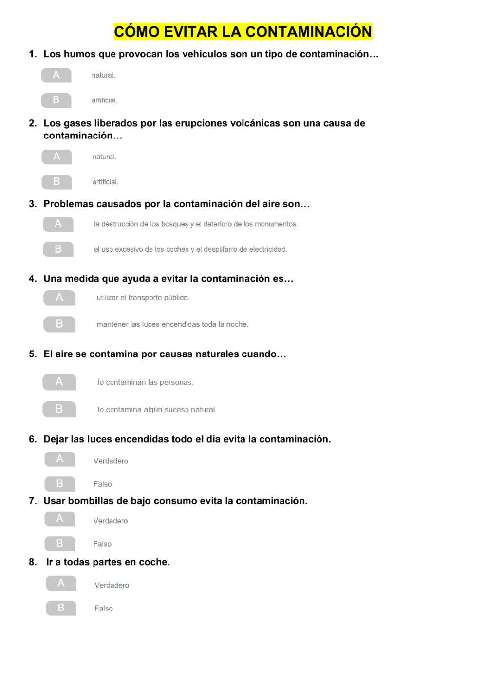 Cómo evitar la contaminación