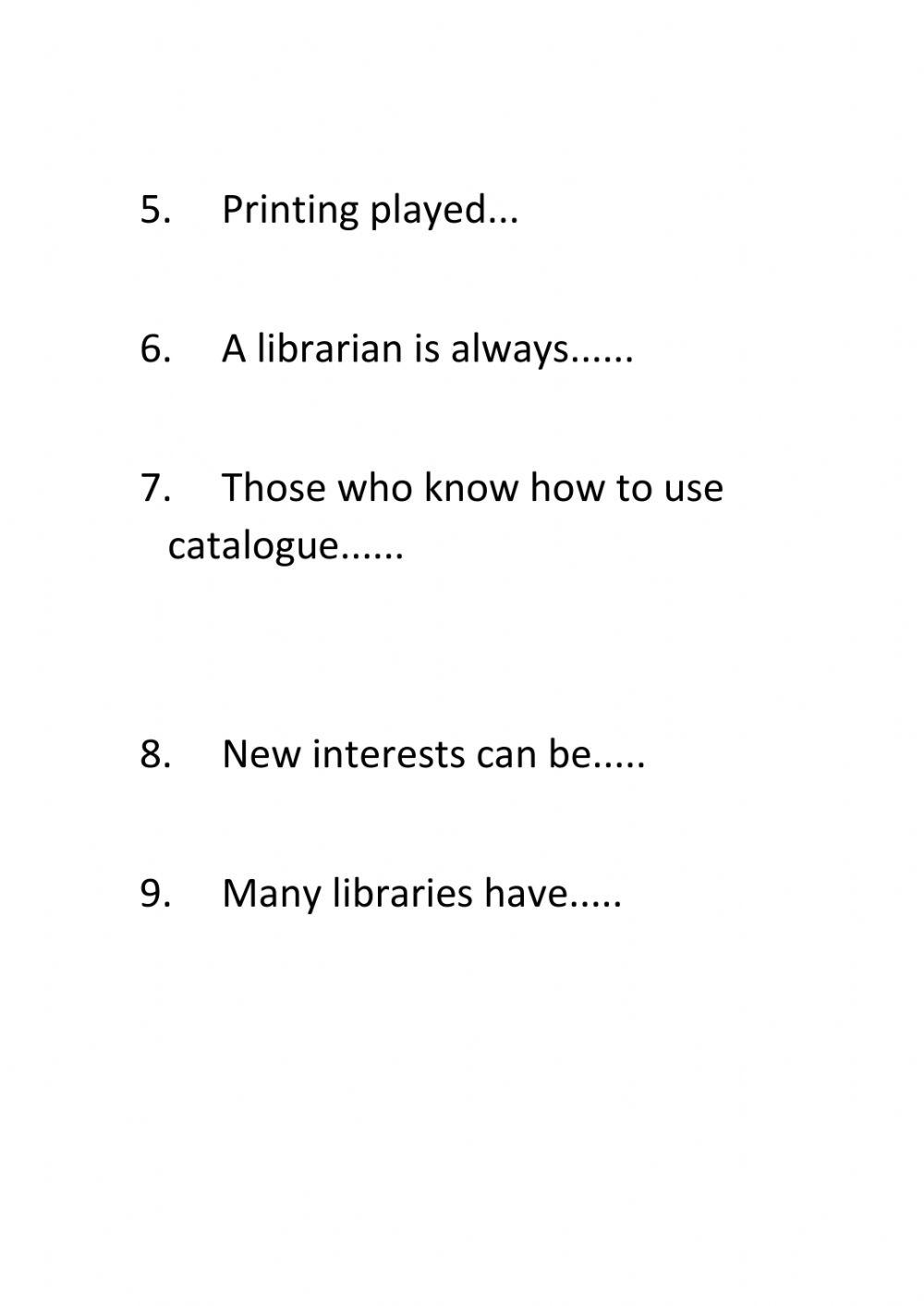 Books are our friends