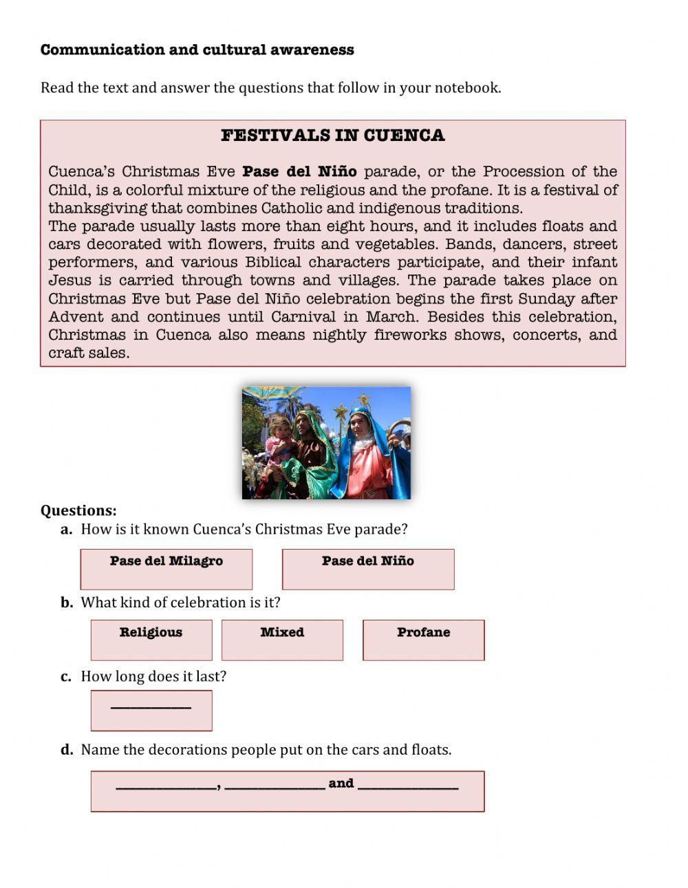 Festivals in Cuenca