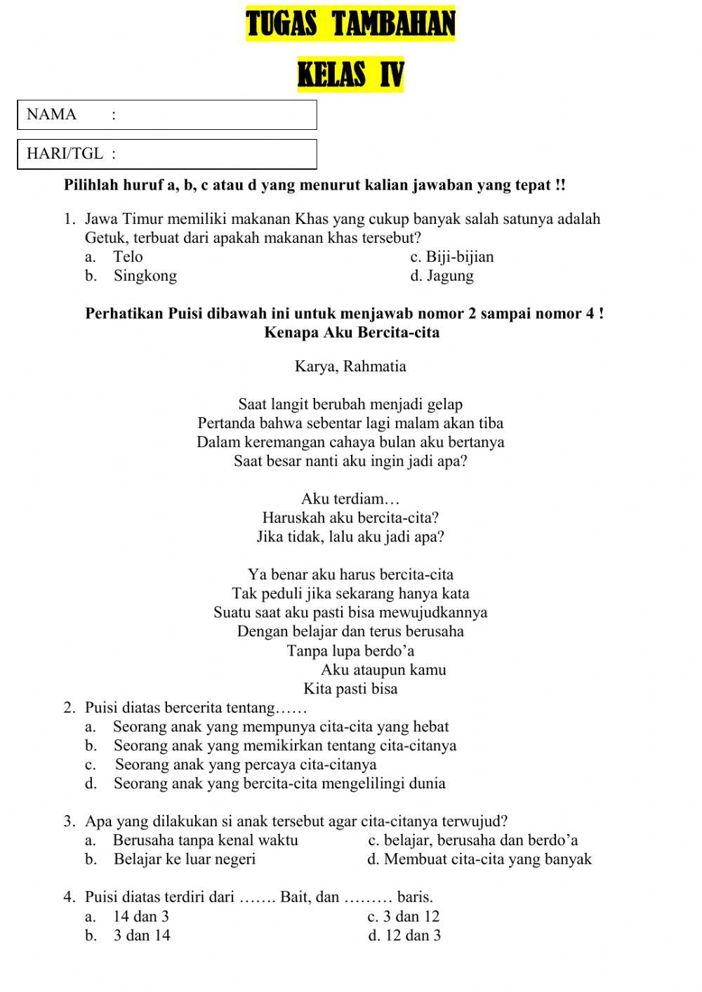 Rabu, 13 Januari 2021