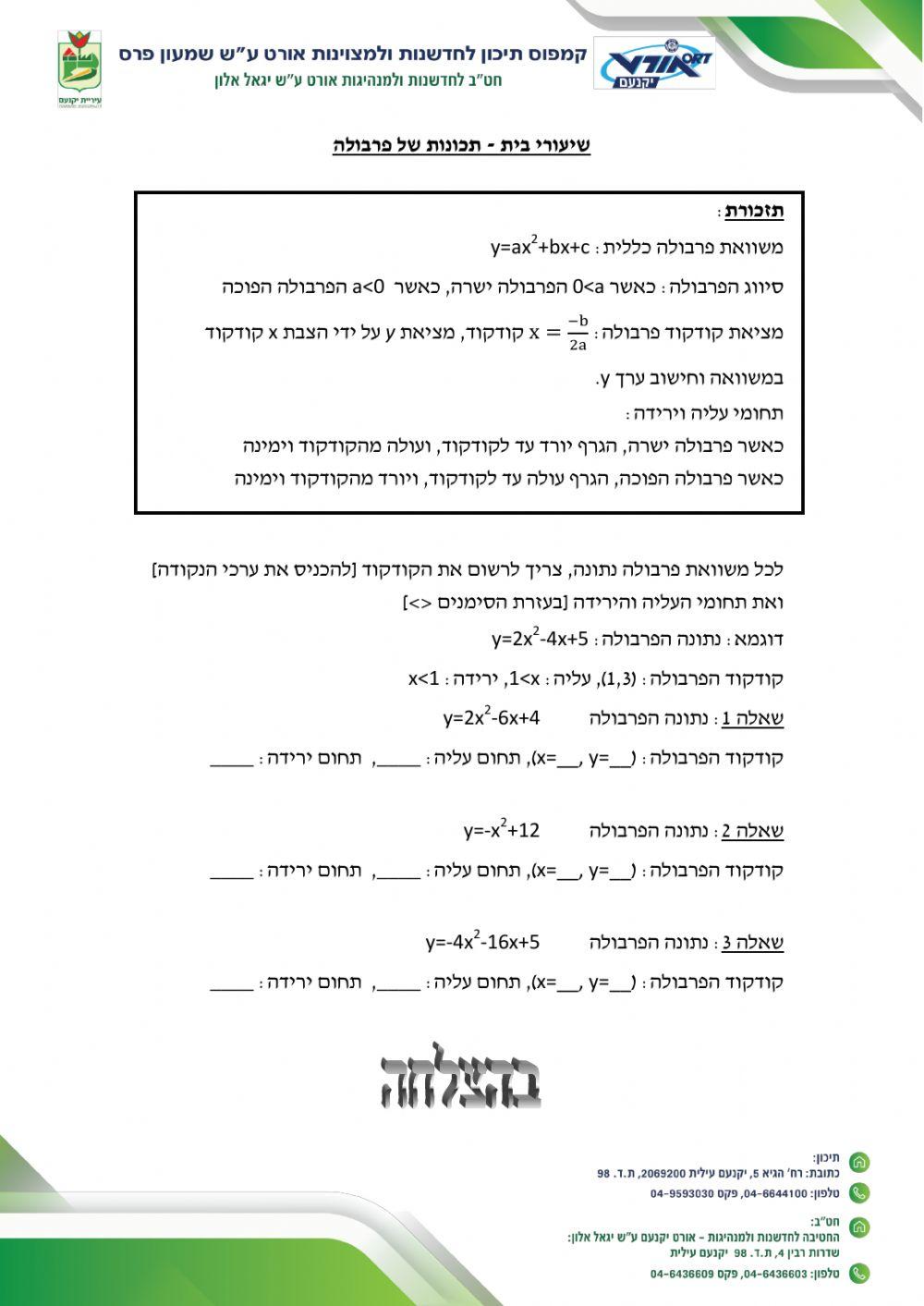 קודקוד פרבולה