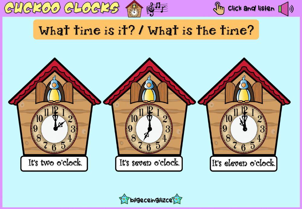Cuckoo Clocks 1152 Bilge Live Worksheets
