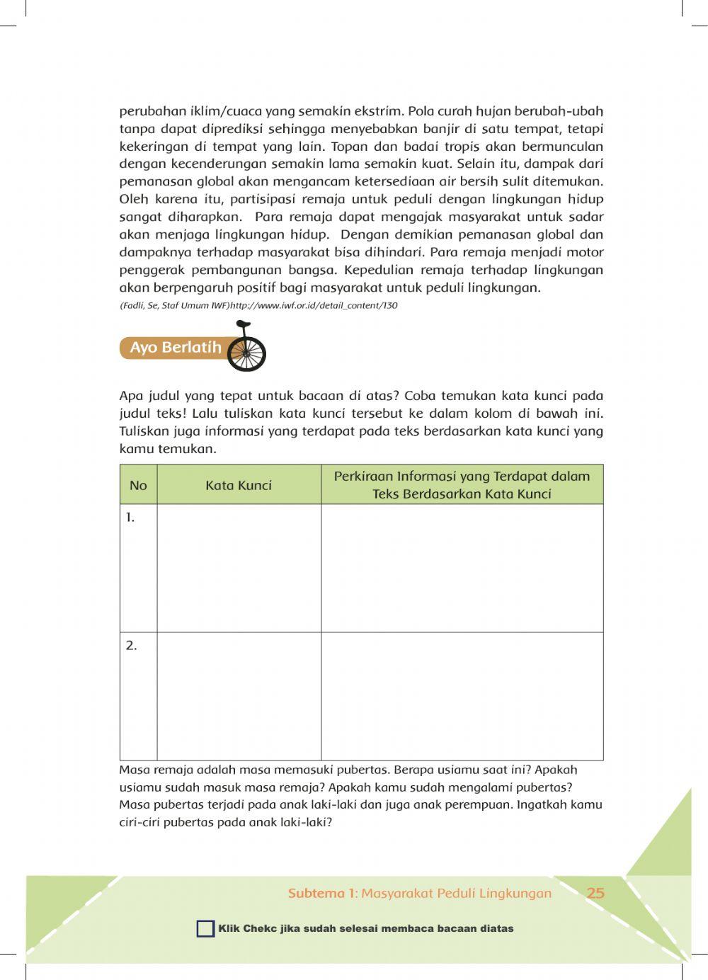 Tema 6 Sub Tema 1 Pembelajaran 4