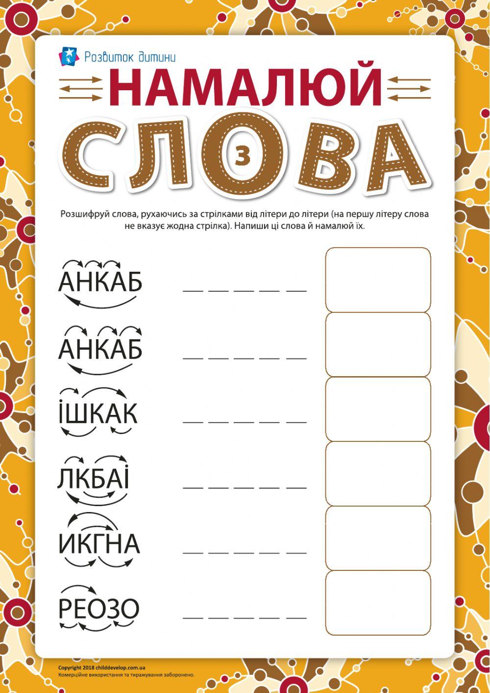 Розвиток навичок читання.