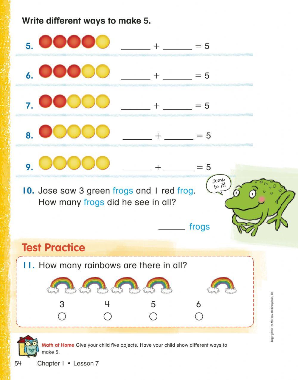 Ways to Make 4 and 5 online exercise for | Live Worksheets