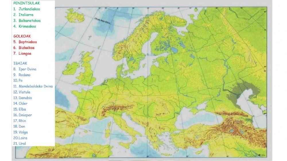 Europa fisikoa-1 Europa fisikoa-1
