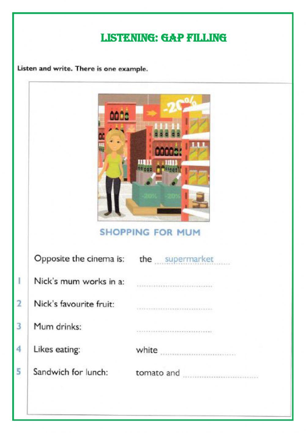 Listening comprehension