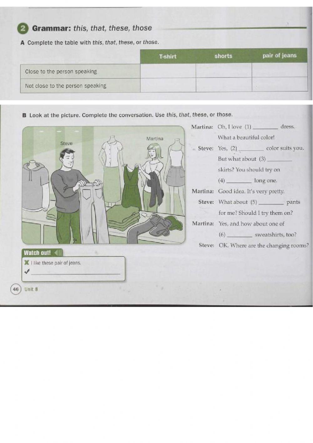 Demonstrative adjectives