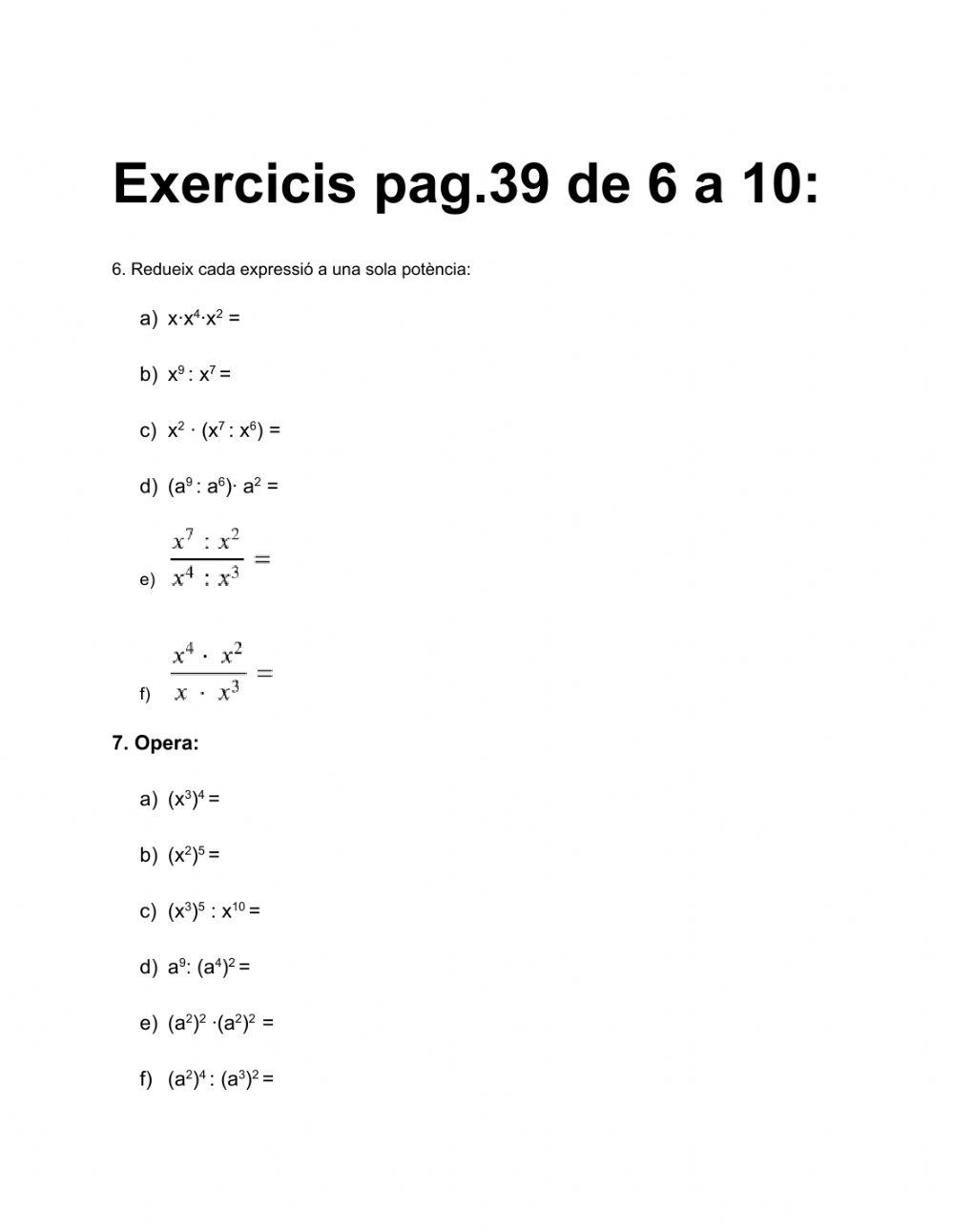 exercicis pag 39 3r aplic