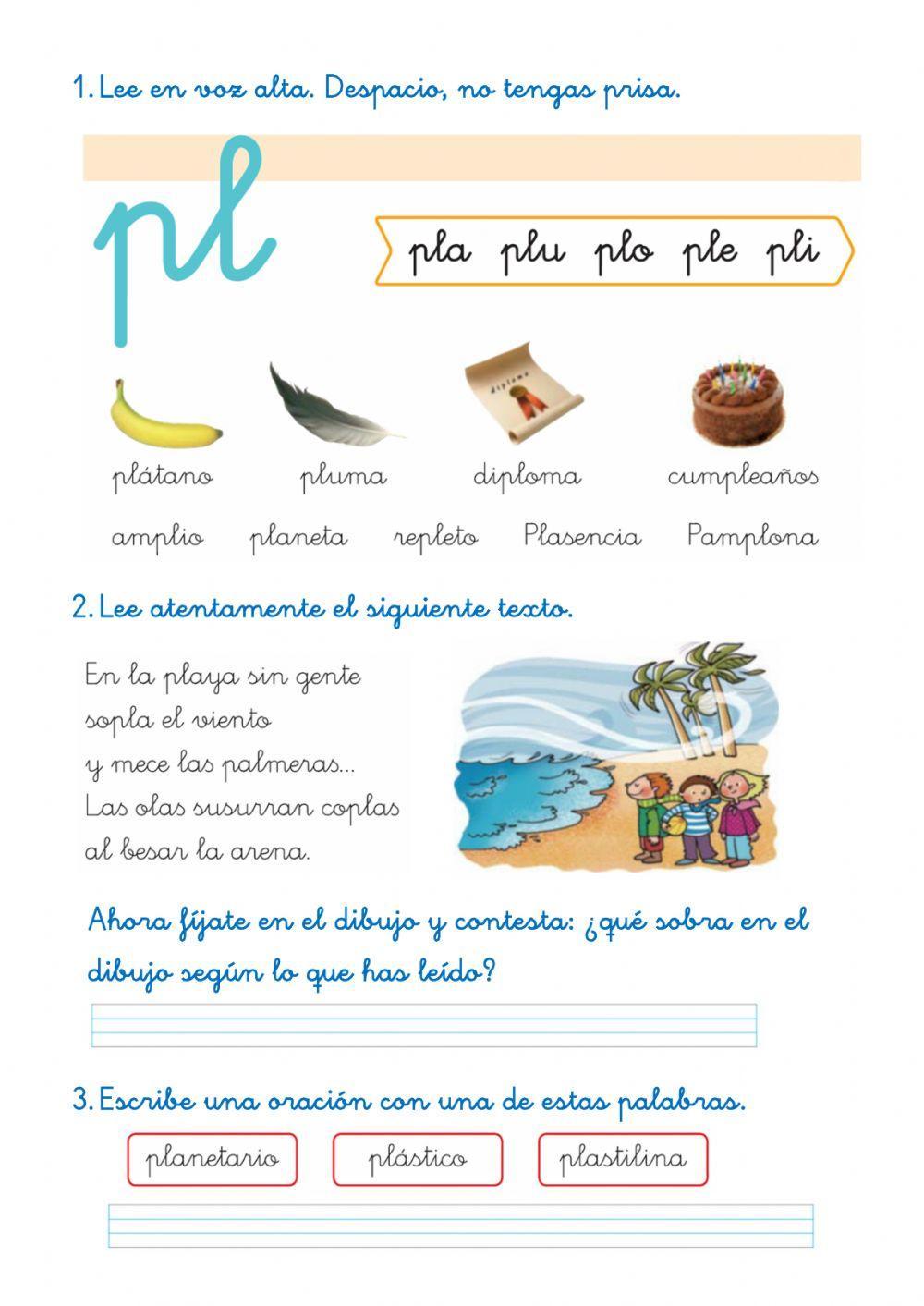 Lectura de palabras con PL