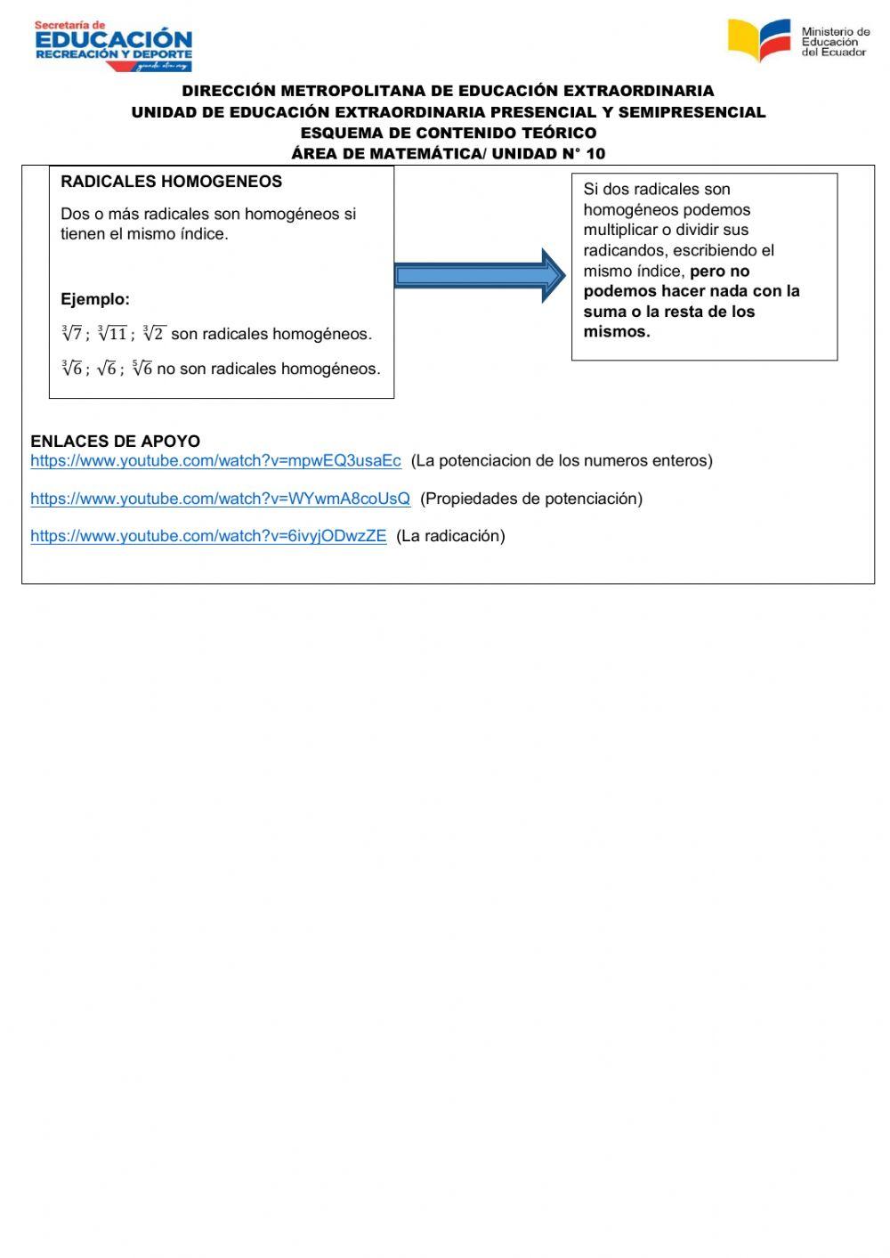 Matemática Unidad 10