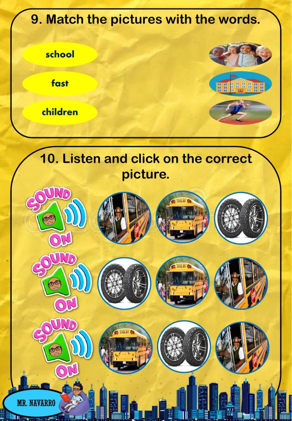 Bob the bus - Reading Comprehension